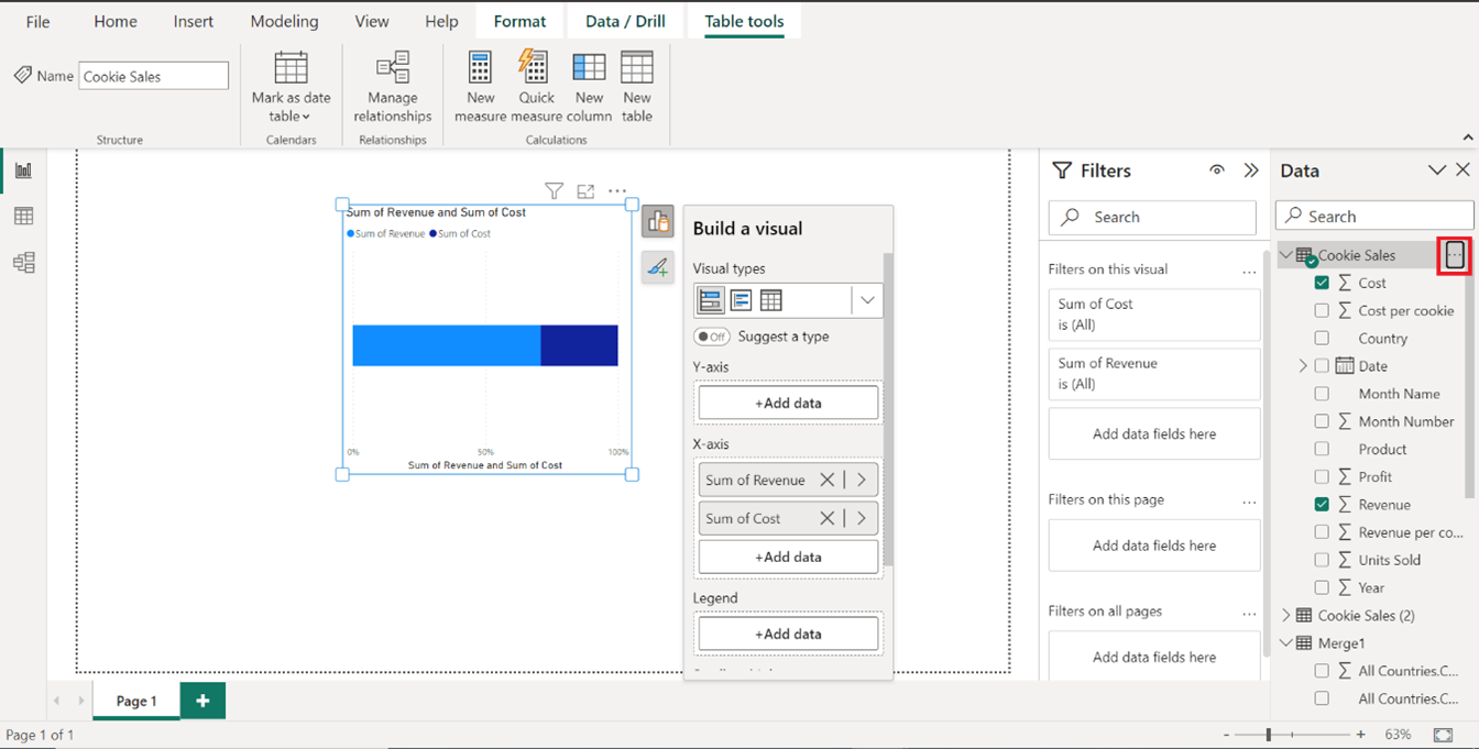 Customizing X-Axis Order in Power BI